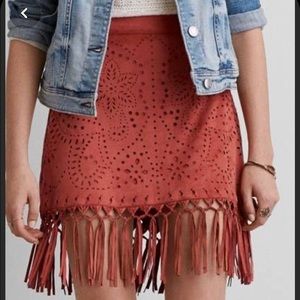 American Eagle fringe skirt